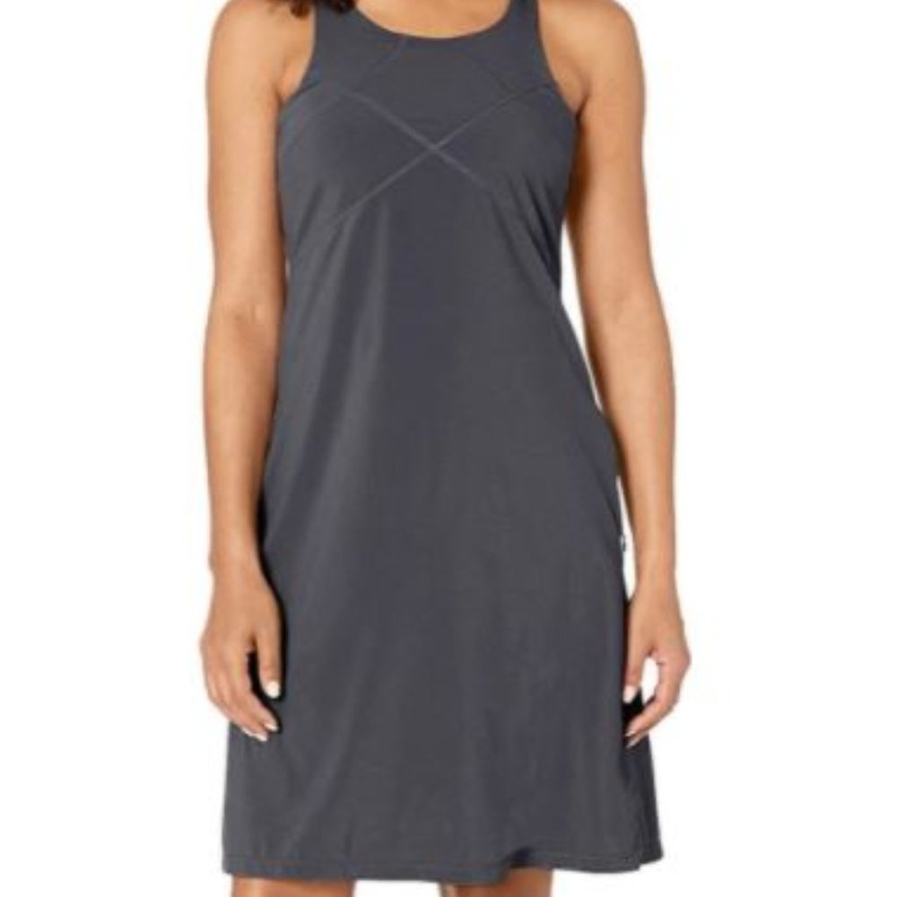 prAna Women's Barton Dress, Coal, Size M Medium
